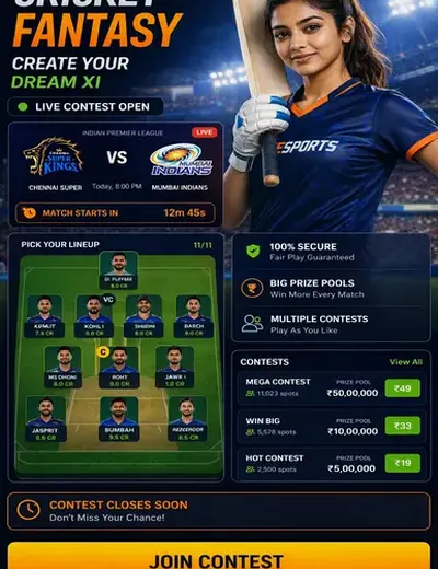 9556 (9556 bet) fantasy cricket & matchday visual 3
